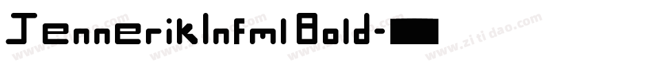 JennerikInfml Bold字体转换